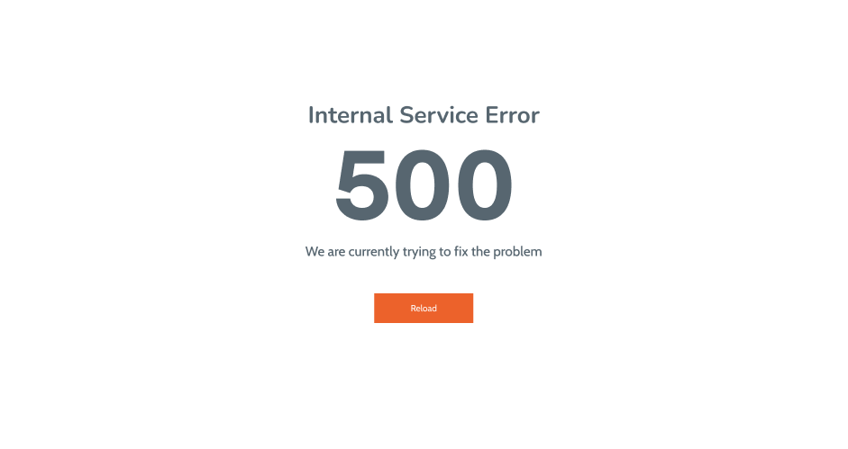 Internal Service Error-1
